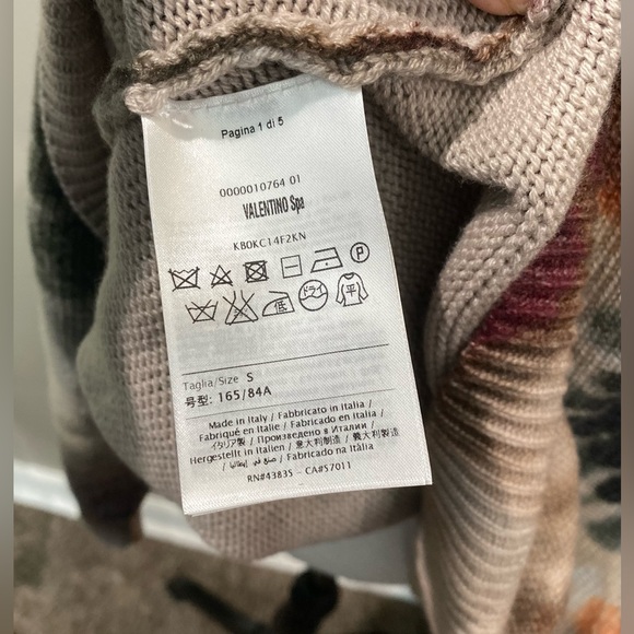 Valentino Tie-Dye Oversize Cashmere Sweater - Picture 10 of 10